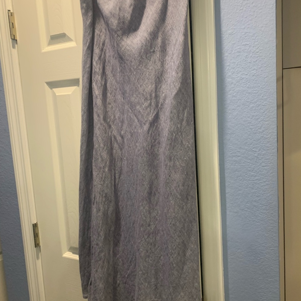 CP Shades long linen skirt-Fanny-Pale blue.  Size large